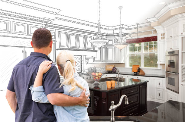 Custom kitchen cabinets installed in a Lanham home